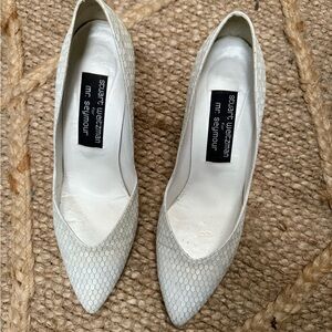 Stuart Weitzman white heels